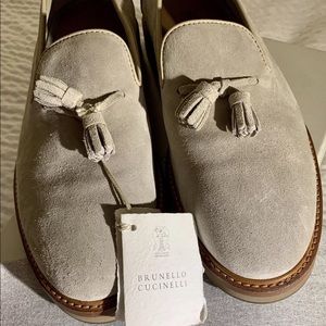 Brunello Cucinelli lightweight suede loafer